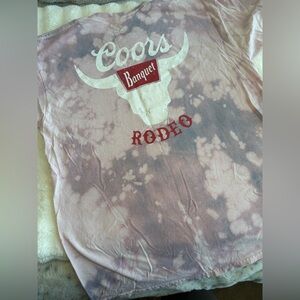 Hand made Coors Banquet dyed Women's Short Sleeve Tee